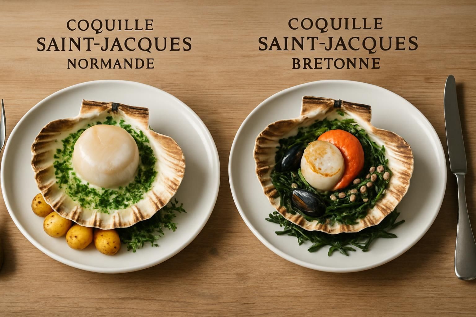 découvrez les différences entre la coquille saint-jacques normande et bretonne, ainsi que des conseils de préparation pour sublimer ce délice de la mer.