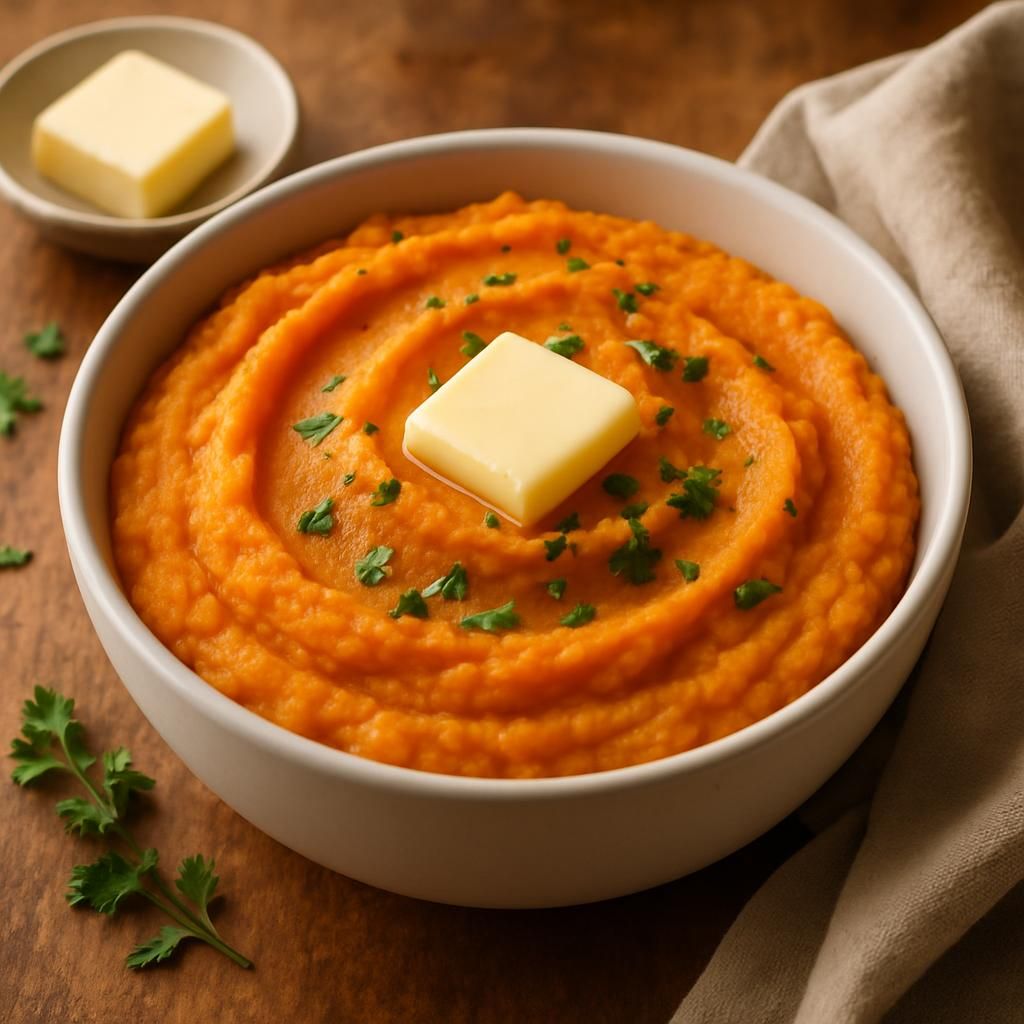 découvrez comment préparer une délicieuse purée de patate douce et carotte avec des proportions équilibrées pour un plat savoureux et facile à réaliser.