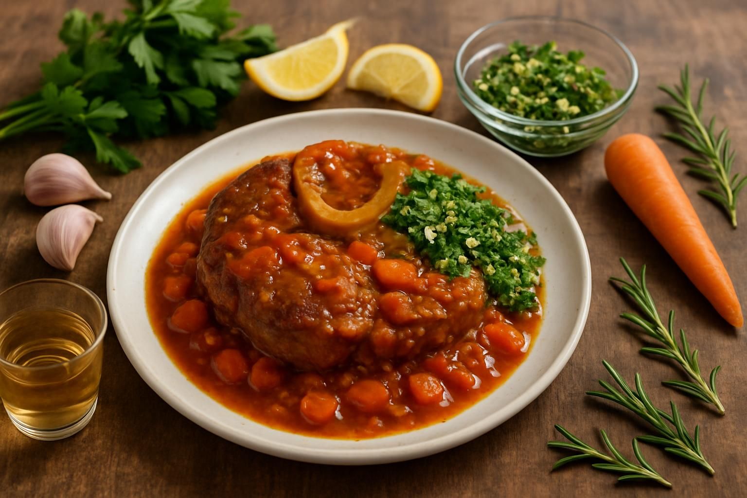 découvrez la recette authentique de l'osso bucco à l'italienne avec gremolata : ingrédients traditionnels et méthode détaillée pour réussir ce plat savoureux.